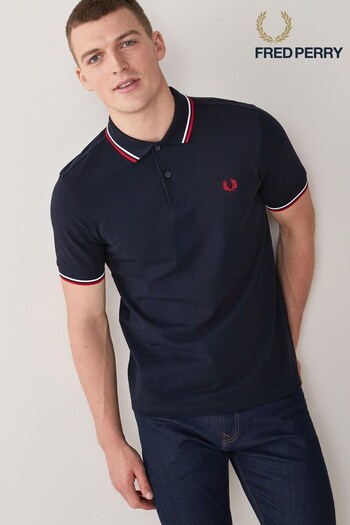 Fred Perry Mens Twin Tipped Polo knitted Shirt (314201) | £75