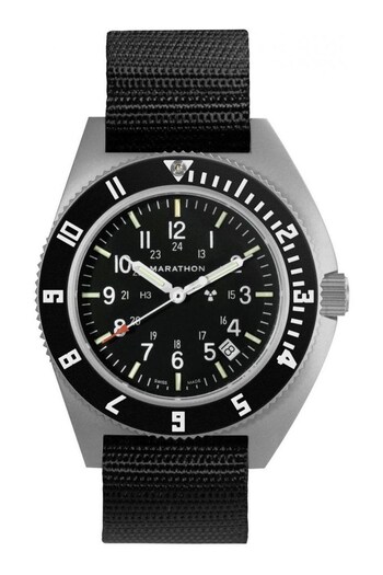 Marathon Gents Steel Navigator Black Watch (314664) | £850