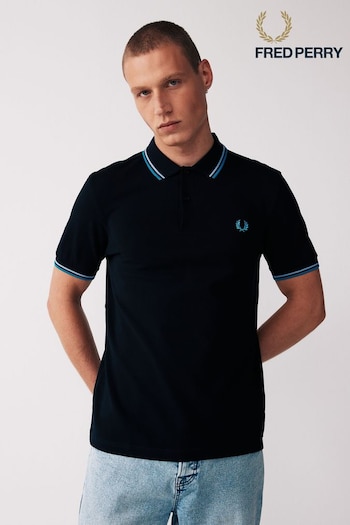 Fred Perry Mens Twin Tipped grigio Polo Shirt (314837) | £75