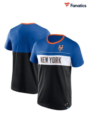 Fanatics Mens Blue New York Fundamentals T-Shirt (314939) | £28