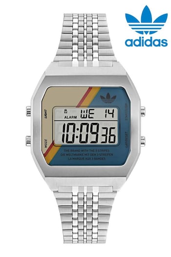 adidas Originals Silver Digital Two Watch (315507) | £85