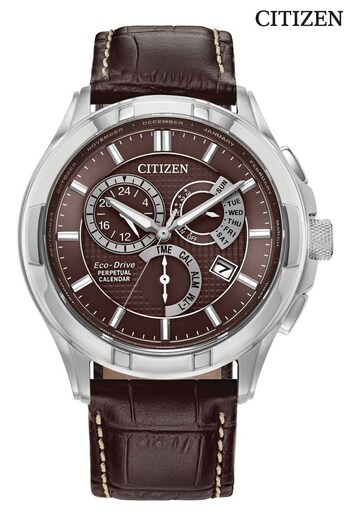 Citizen Gents Eco-Drive Classic Strap Brown Watch (315519) | £349