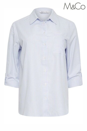 M&Co Blue Stripe Shirt (315571) | £29