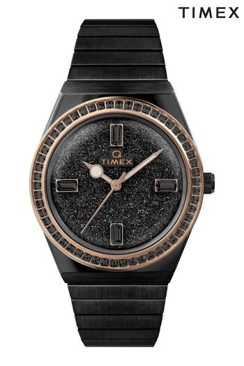 Timex Ladies Q Black Watch (315588) | £190