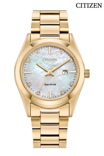 Citizen Ladies Gold Eco-Drive Bracelet Watch (315718) | £329