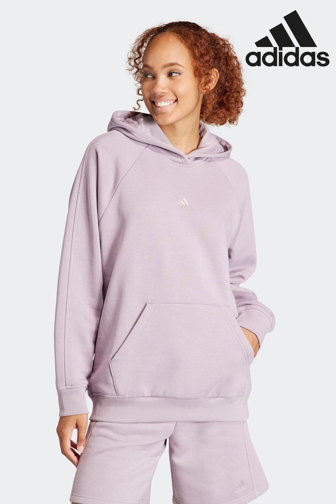 Purple adidas hoodie best sale womens