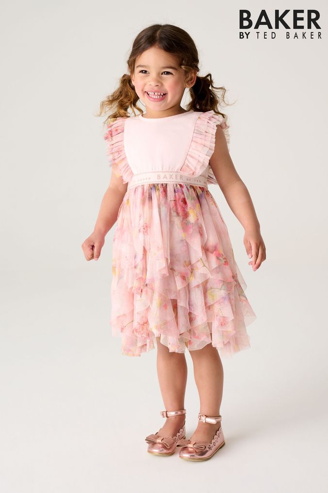 Next pink floral dress clearance