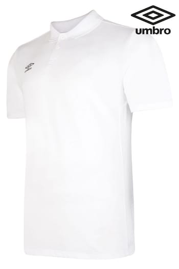 Umbro White Club Essential Polo Shirt (315979) | £25