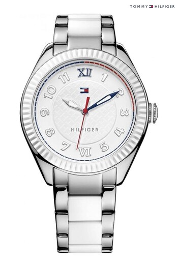 Tommy Hilfiger Ladies Maxi White Watch (316058) | £125