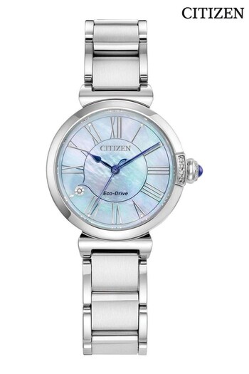 Citizen Ladies Silver Tone Eco-Drive Diamond Maybell Watch (316077) | £399