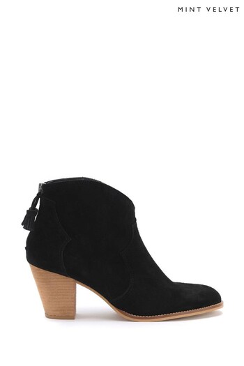 Mint Velvet Black Suede Sierra Boots (316137) | £149