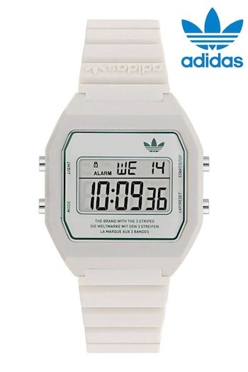adidas Originals Digital Two White Watch (316165) | £75