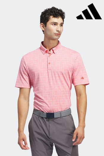 adidas Golf Pink Go To Novelty Polo Shirt (316343) | £50