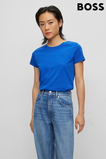 BOSS Blue Slim Fit Tonal Logo T-Shirt (316509) | £39