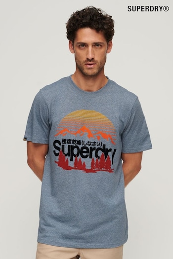 Superdry Blue Great Outdoors Graphic T-Shirt (316555) | £30