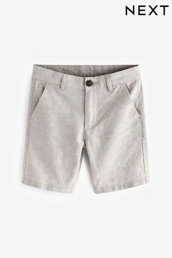 Stone Linen Blend Chino Shorts (3-16yrs) (316613) | £10 - £15