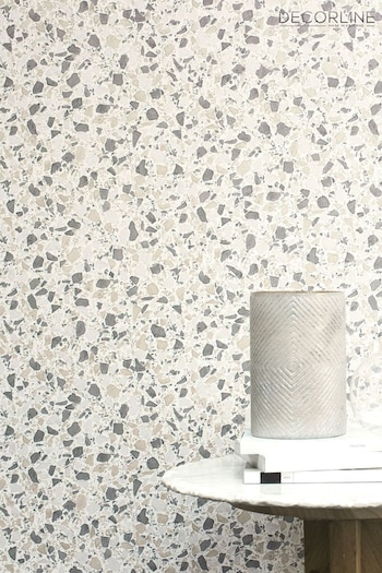 Decorline Grey Terrazzo Wallpaper (317335) | £70