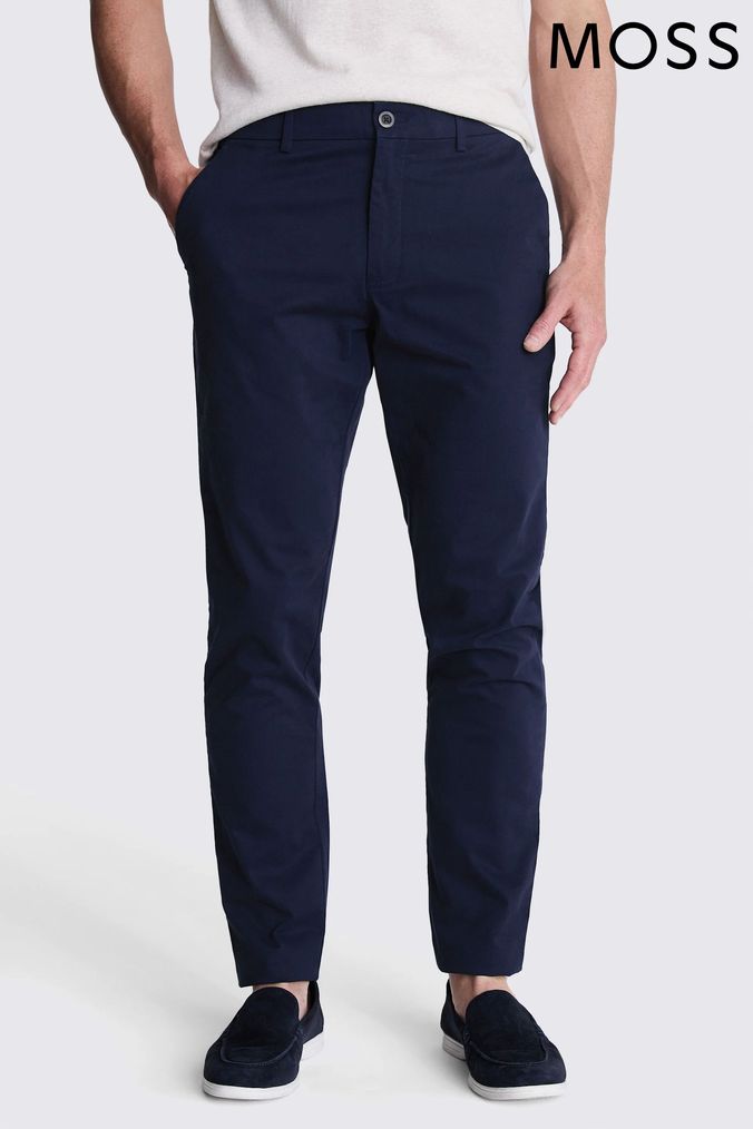 Next navy blue trousers sale
