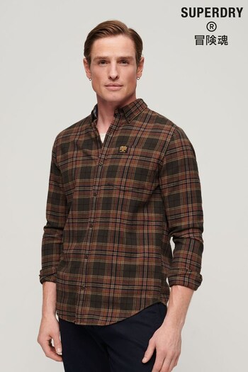Superdry Green Long Sleeve Cotton Lumberjack Shirt (318408) | £50