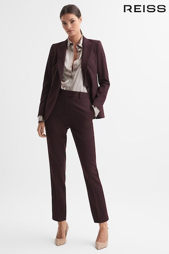 Reiss Berry Jade Slim Slim Fit Wool Blend Mid Rise Suit Trousers (318413) | £150