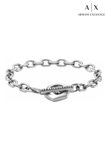 Armani Exchange Jewellery Gents Silver Tone Bracelet (318478) | £59