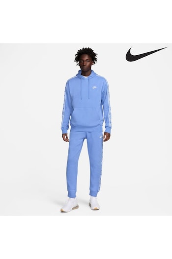 Nike gebroken Light Blue Club Fleece Hooded Tracksuit (318556) | £100