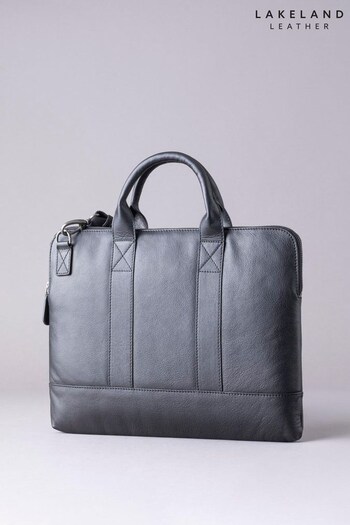 Lakeland Leather Scarsdale Leather Gery Laptop Bag (318762) | £80