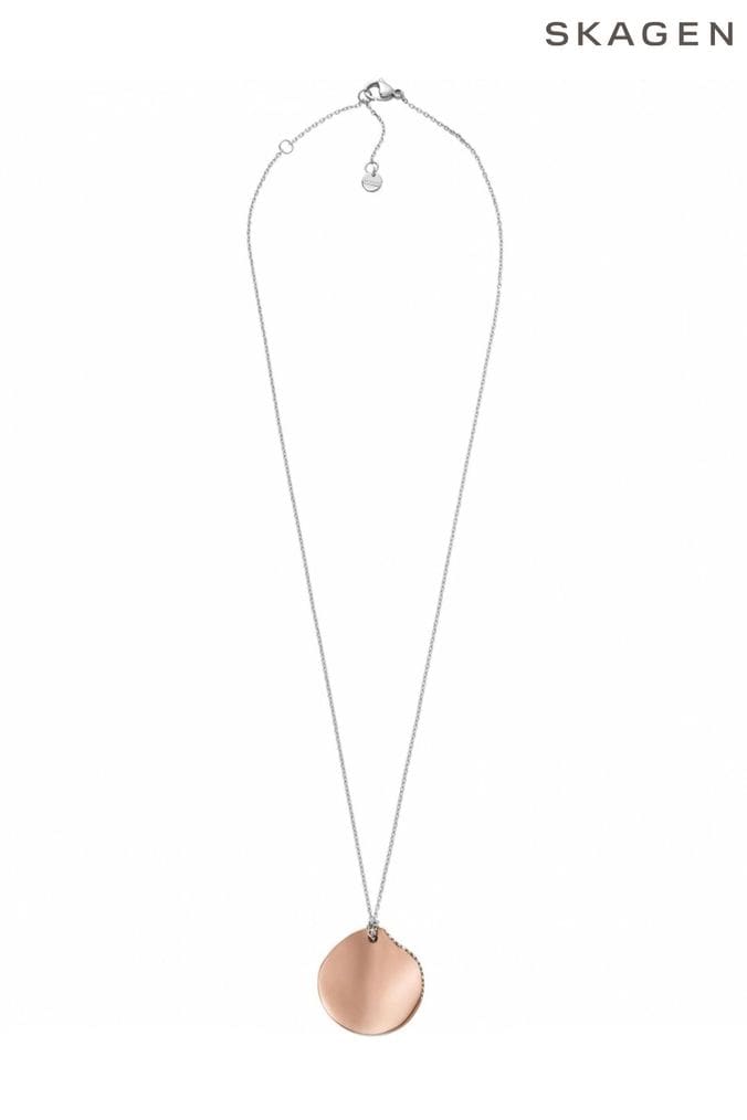 Skagen rose gold hotsell necklace