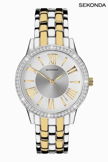 Sekonda Ladies Gold Tone Charlotte Alloy Bracelet Watch (319090) | £70