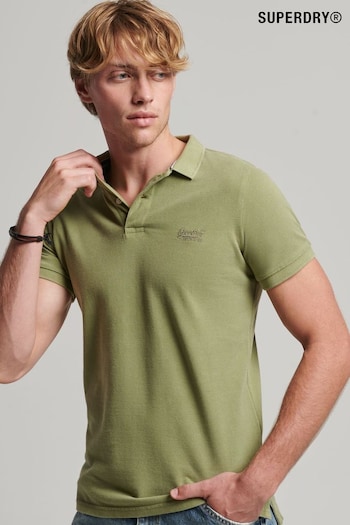 Superdry Green Vintage Distroy Polo Shirt (319199) | £40