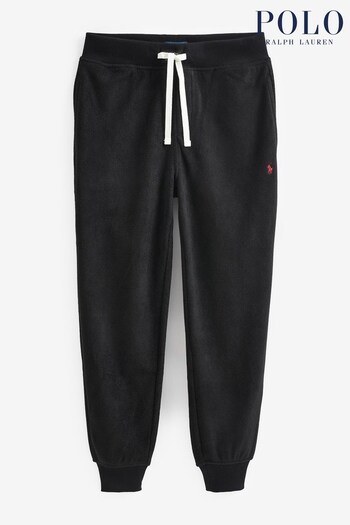 Polo Ralph Lauren Navy Brushed Fleece Sleep Logo Black Joggers (319313) | £100