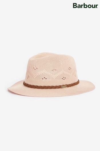 Barbour® Pink Womens Flowerdale Trilby Summer Hat (319325) | £45