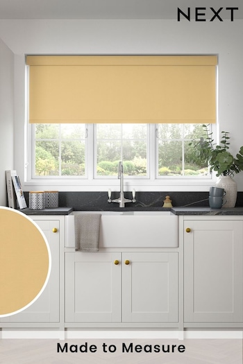Mellow Yellow Echo Made to Measure Blackout Roller Blind (319584) | £57