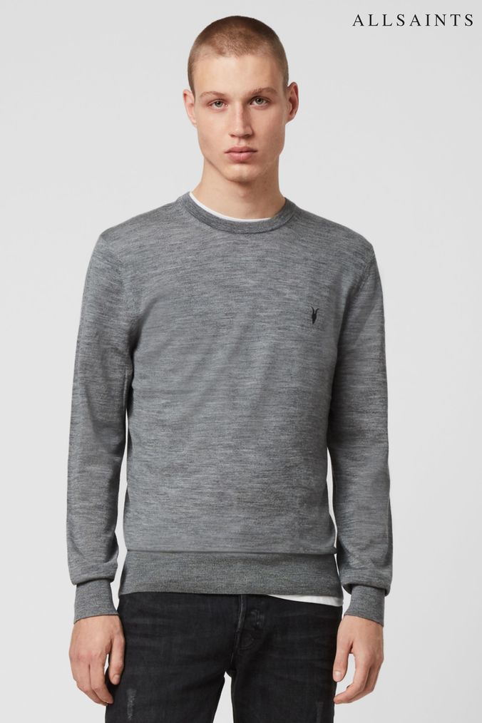 Buy Men s AllSaints Blue Jumpers Knitwear Online Next UK