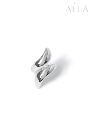 Aela Silver Tone Twist Ring (319963) | £10