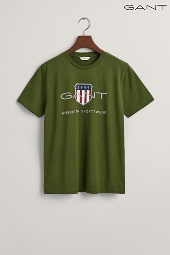 GANT Archive Shield Logo Black T-Shirt (320288) | £30