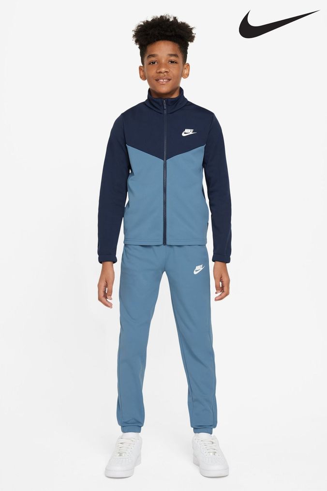Nike season colourblock poly tracksuit best sale