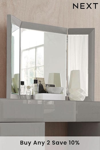 Grey Sloane Collection Luxe Rectangular Dressing Table Mirror (320496) | £150