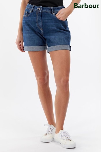 Barbour® Blue Mid Wash Maddison Denim Shorts (320564) | £60