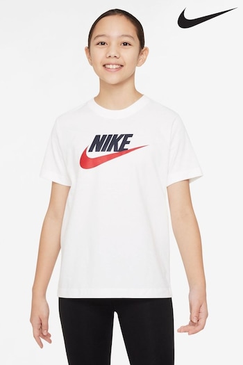 Nike White Red HBR T-Shirt (320662) | £20