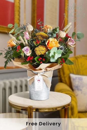 The Chateau by Angel Strawbridge Bright Fresh Flower Bouquet in A Pail (320671) | £40