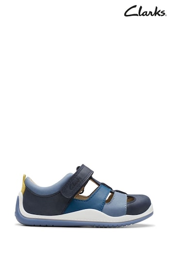 Clarks Blue Combi Noodle Sun T Sandals (320850) | £36