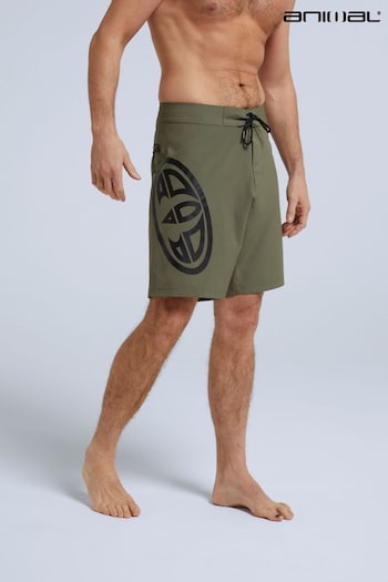 Animal Mens Green Brett Recycled Board Shorts (321325) | £40