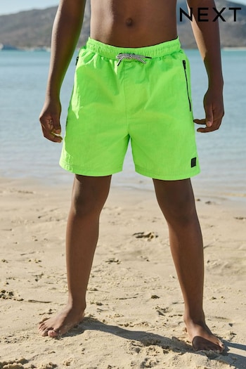 Green Textured Swim Shorts rick (3-16yrs) (321588) | £10 - £16