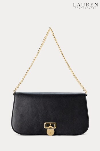 Lauren Ralph Lauren Tanner Leather Chain Shoulder Bag (321650) | £299