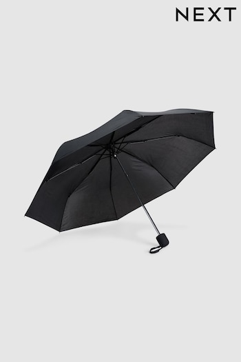 Black Umbrella With Easy Grip Handle (321910) | £12