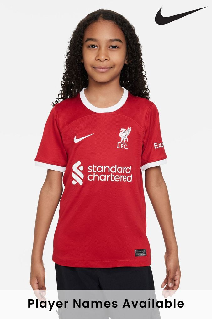 Nike Red Blank Jr. Liverpool Stadium 23/24 Home Football Shirt (322158) | £60