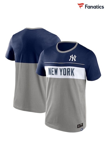 Fanatics Blue New York Yankees Fundamentals T-Shirt (322227) | £28