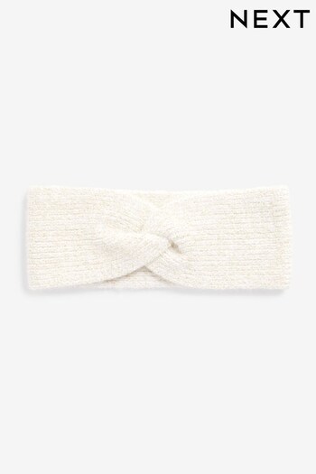 Ecru White Knitted Headband (322327) | £7