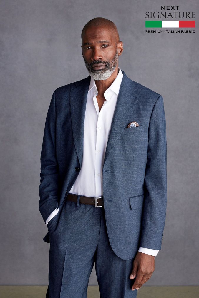 Next blue suit jacket hot sale